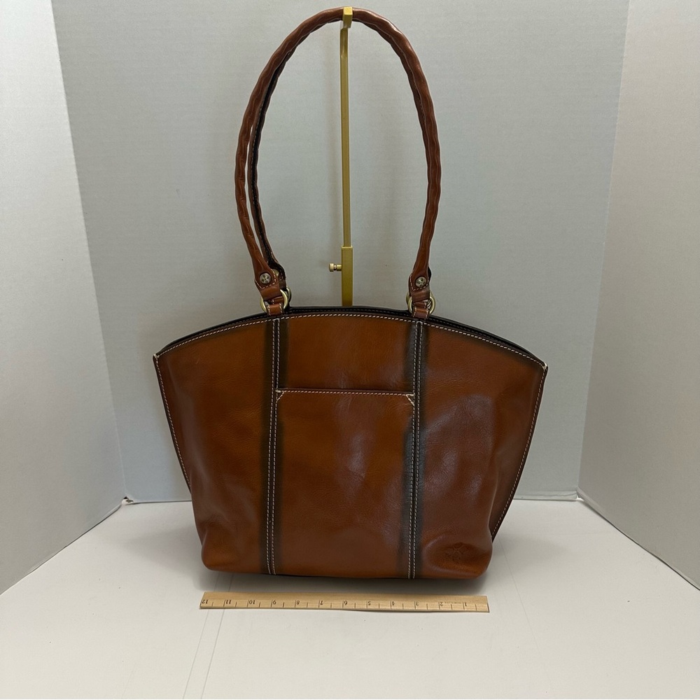 Patricia Nash Heritage Collection Michel Dome Tote – Tan Leather